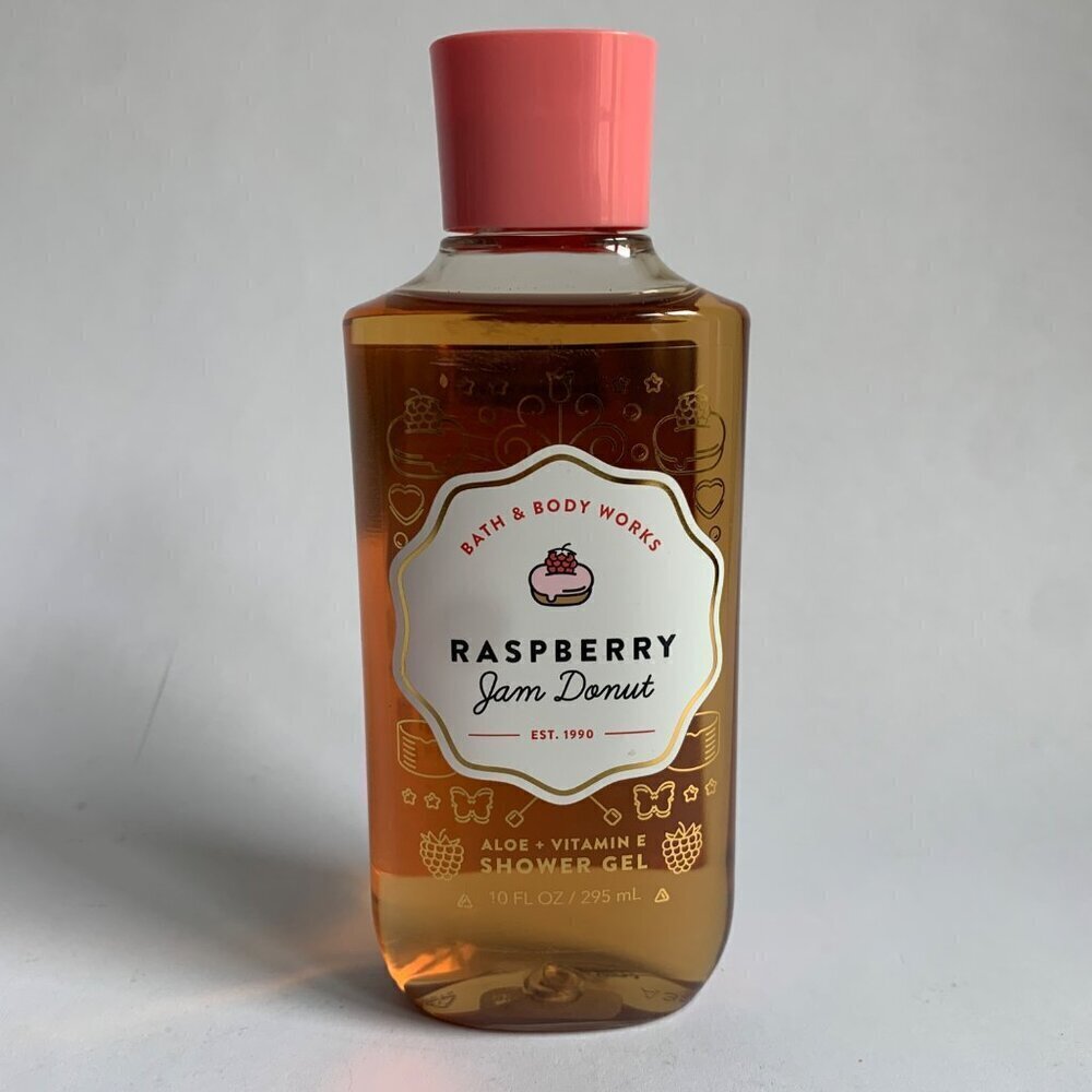 Bath & Body Works Raspberry Jam Donut Shower Gel 10 oz. NEW